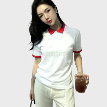 Áo phông đồng phục Vietshirt màu trắng đỏ