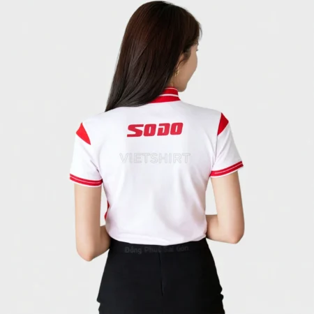 Alternative view of Áo phông đồng phục Vietshirt màu trắng đỏ