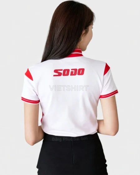 Alternative view of Áo phông đồng phục Vietshirt màu trắng đỏ