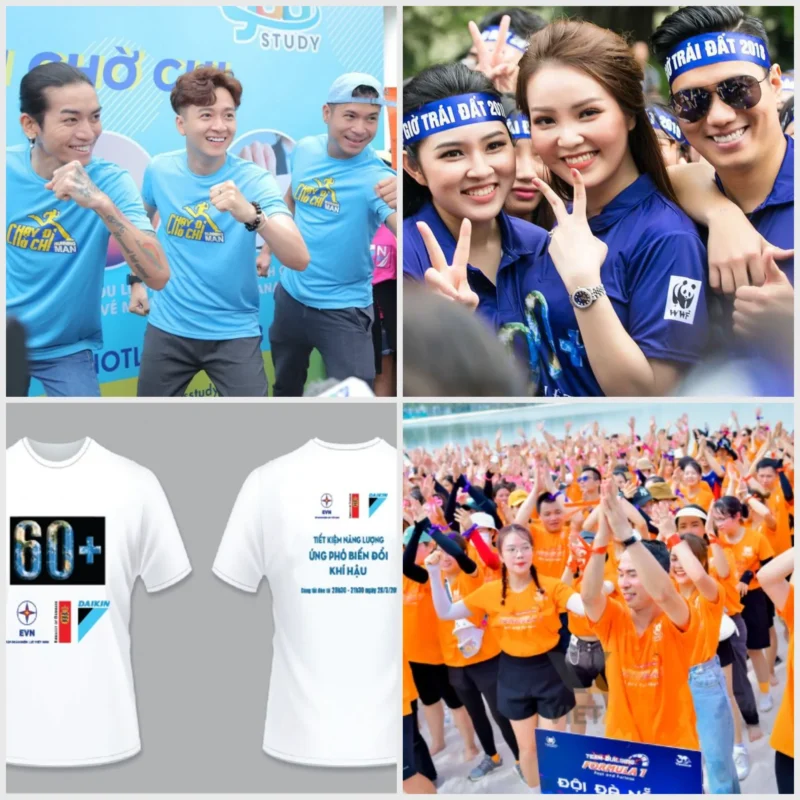 Tổng hợp các ảnh áo thun sự kiện, các ca sĩ diễn viên tham gia các hoạt động gameshow, thiện nguyện