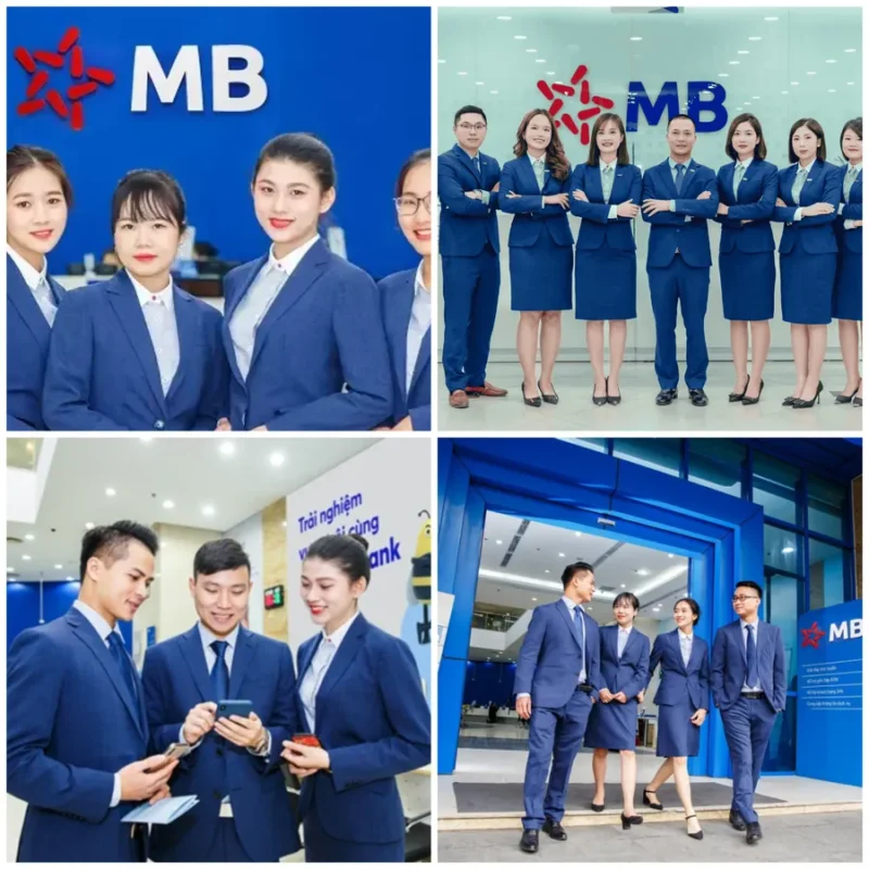 Tổng hợp mẫu áo vest đồng phục MB Bank