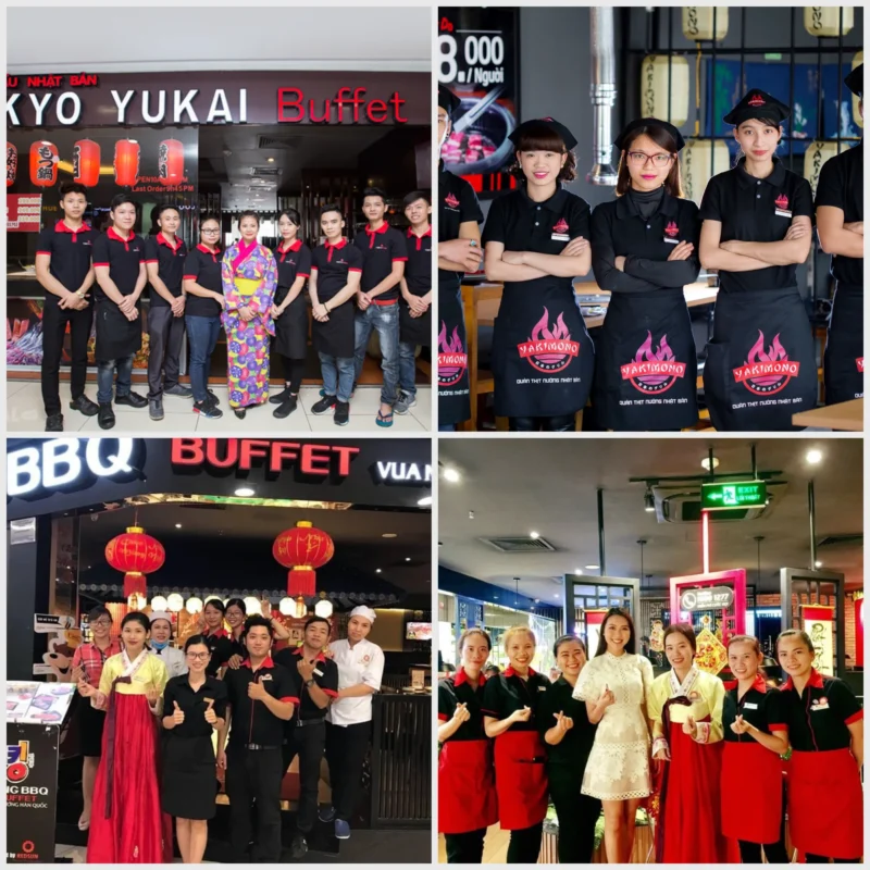 Quần áo Đồng Phục Quán Ăn BBQ