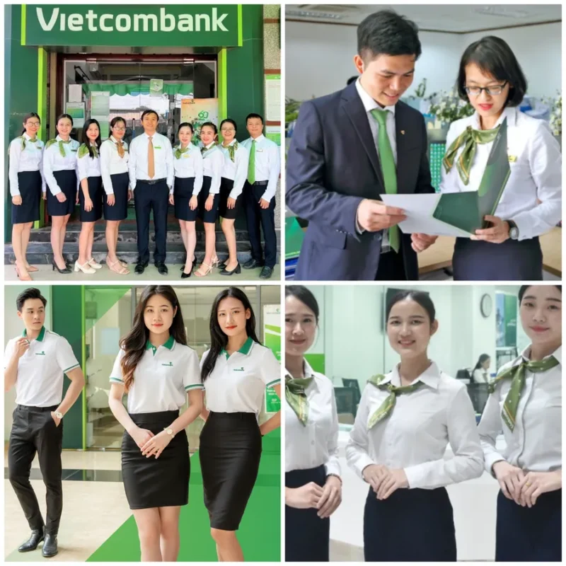 Tổng hợp các mẫu Đồng Phục Ngân Hàng Vietcombank