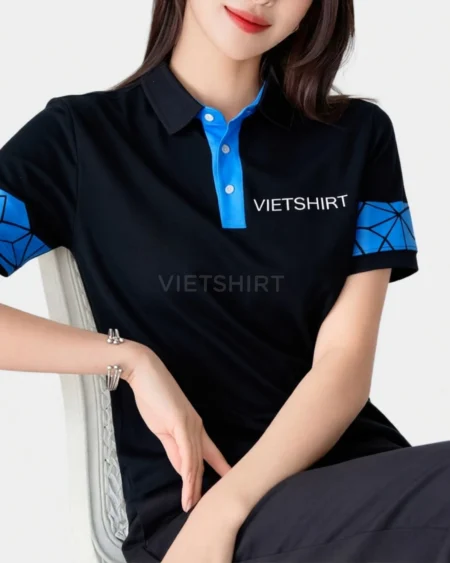 Alternative view of Áo phông đồng phục Vietshirt xanh đen