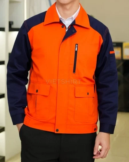 Đồng phục bảo hộ lao động kỹ sư màu cam