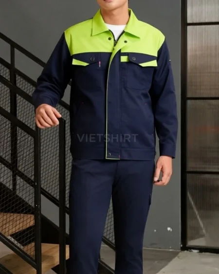 Đồng phục bảo hộ lao động kỹ sư màu xanh lá