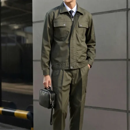 Đồng phục bảo hộ lao động kỹ sư basic màu xanh đậm