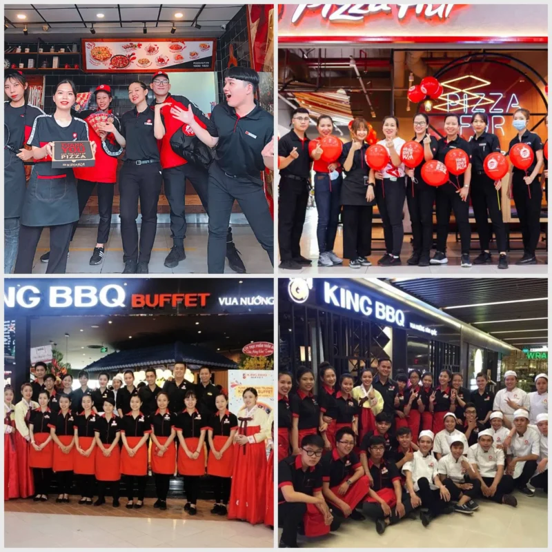 Đồng phục quán ăn tăng sự gắn kết nội bộ